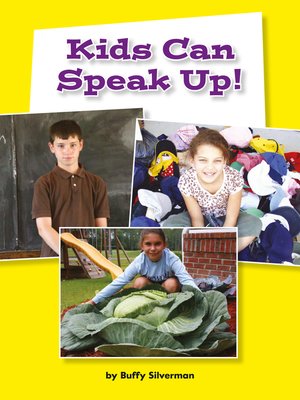 cover image of Kids Can Speak Up!